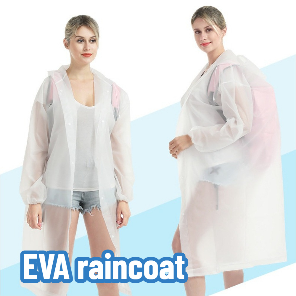 Cycling Commuter Rain Gear - Yeniden Kullanılabilir Kalınlaştırılmış Yetişkin Yağmurluğu, Açık