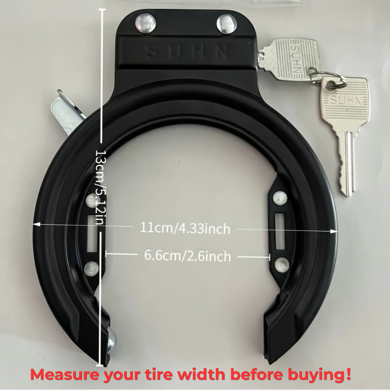 U Lock Heavy Duty - Açık Hava Bisikleti At Nalı Kilidi