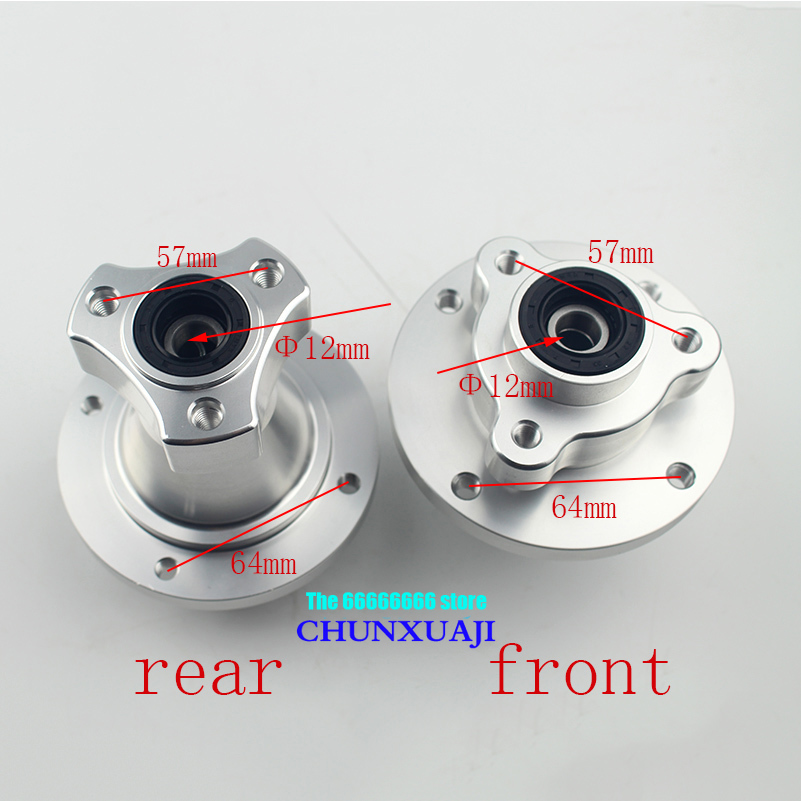Dynamo Hub Front - Yüksek Kaliteli CNC 12mm Aks Delikli