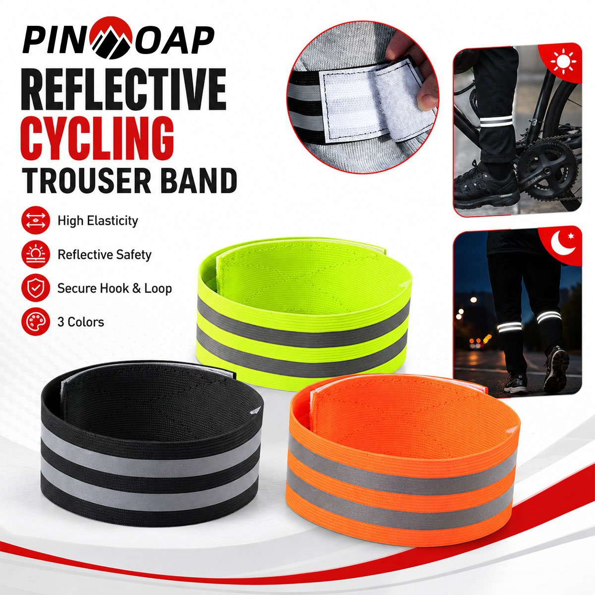 Cycling Commuter Pants - PINMOAP 1/2PCS Bisiklet Pantolonu Bacak Kayışı