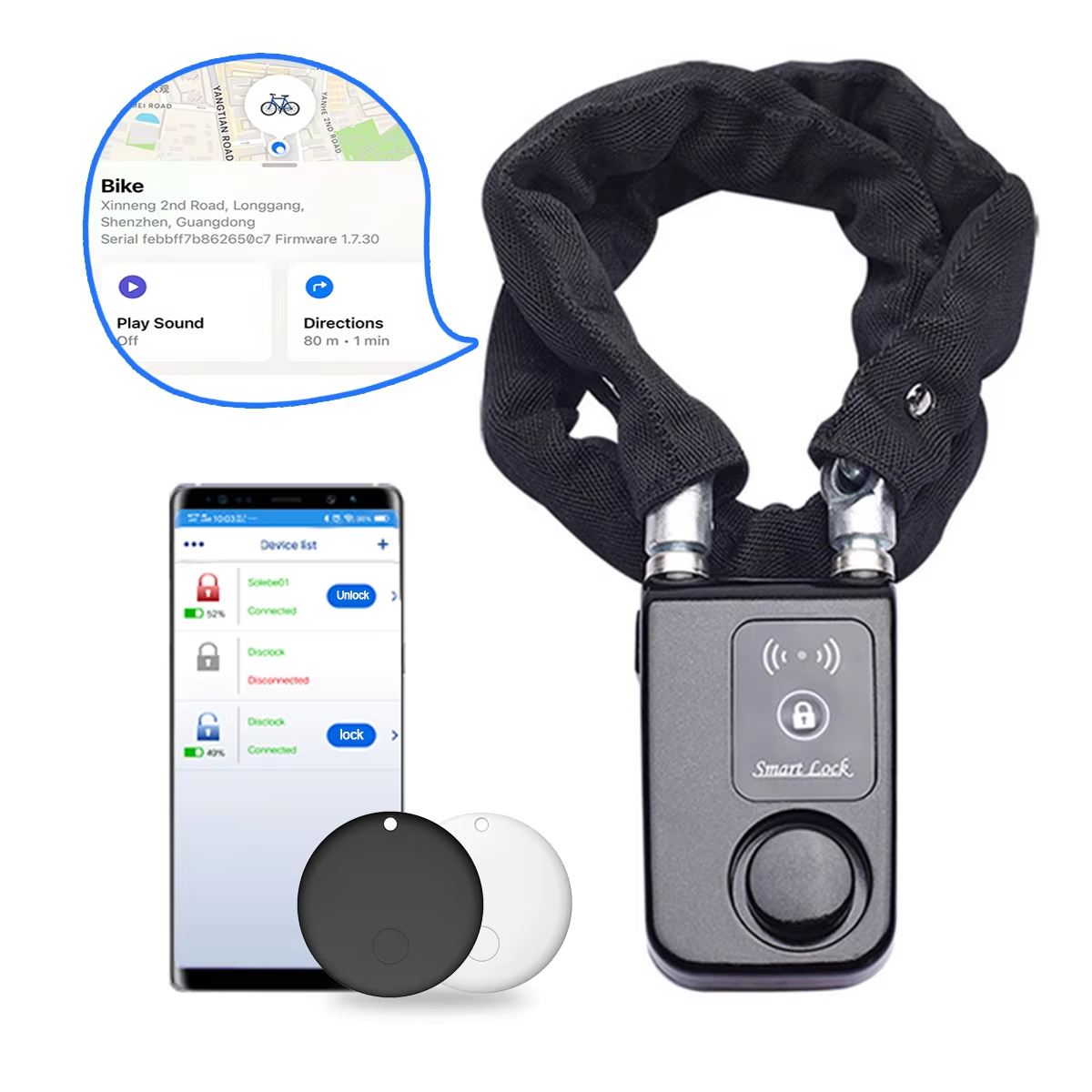 110dB Alarm Özellikli Bisiklet - Chain Lock Combination incelemesi ve fiyatı