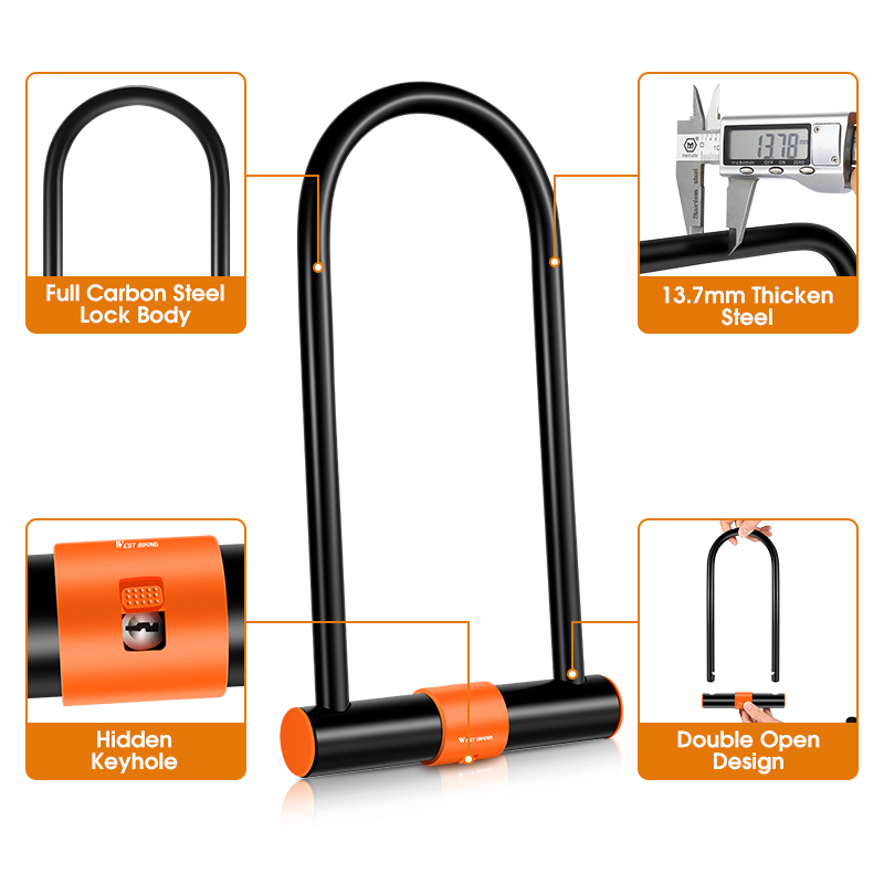 WEST BIKING Çift Açılımlı U Bi - U Lock Heavy Duty incelemesi ve fiyatı
